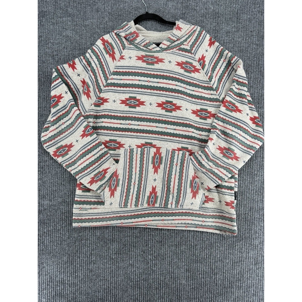 Brooklyn Cloth Baja Hoodie Men's 2XL Aztec Tribal Surf Skater Pullover‎